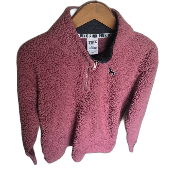 PINK Victoria's Secret Pink Teddy Sherpa Size Small - Picture 3 of 12